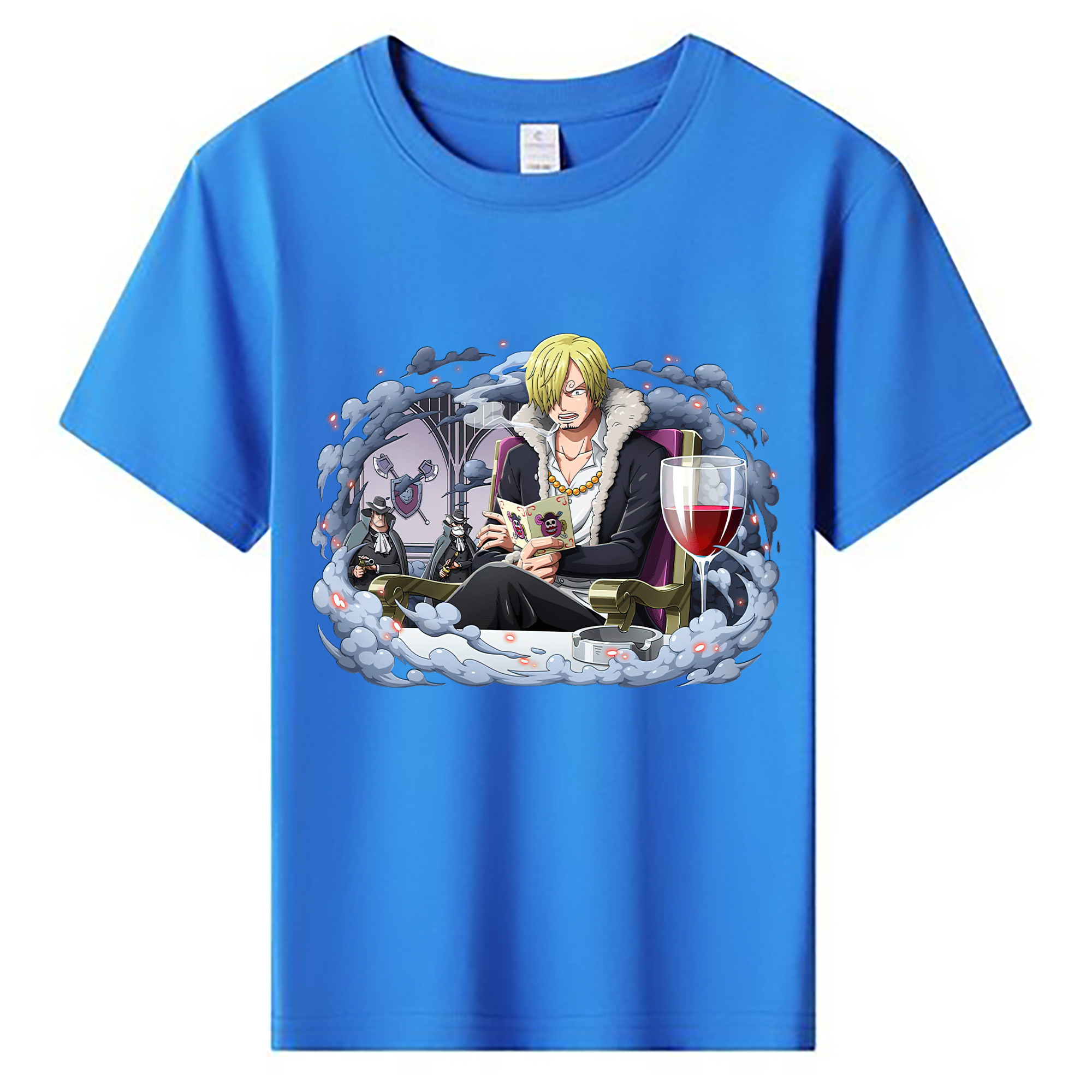 （画像用） ワンピース サンジ ONE PIECE Sanji 綿100％キッズTシャツ（フロントプリント）
